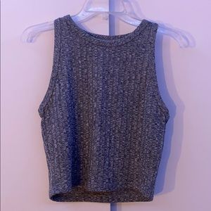 Grey ribbed tank